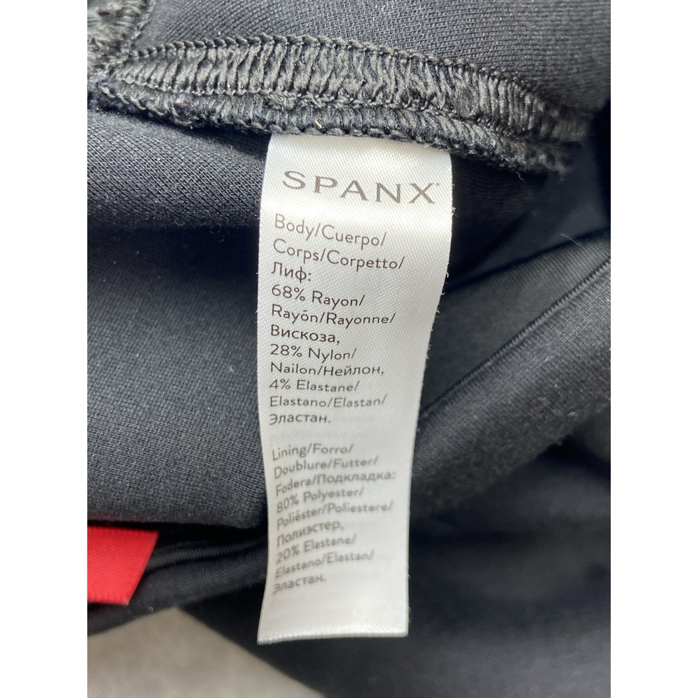 Spanx Leggings Womens Medium Black Skinny Straight Leg High Rise Slimming Pants - Picture 10 of 14